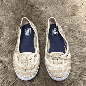 Keds Women's Tan Lace Flats